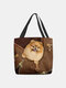 Women Dog Pattern Prints Handbag Shoulder Bag Tote - #09
