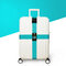 Travel Luggage Cross Strap Suitcase Bag Ceinture d'emballage Bande de boucle sécurisée avec étiquette - E