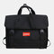 Women Nylon Large Capacity Sporty Travel Backpack Gym Bag - Black