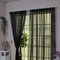 100 X 200cm Translucent Sheer Tulle Voile Organdy Curtain Door Window Vestibule Room Decor - Black