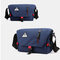 Men Large Capacity Waterproof Multi-pocket Shoulder Bag Crossbody Bag - Dark Blue