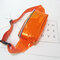 Women Transparent PVC Beach Bag Outdoor Fanny Bag Laser Chest Bag - Orange