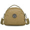 Multifunction Two Interlayers Handbags Outdoor Shoulder Bags Light Crossbody Bags Backpack - Beige