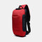 Men Anti-theft USB Charging Multi-Layers Waterproof Crossbody Bag Chest Bag Sling Bag - Red