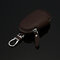 Big Capacity Key Bag Genuine Leather Solid Car Key Case For Men - Coffee