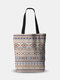Women Canvas Bohemia Ethnic Pattern Shoulder Bag Handbag Tote Shopping Bag - 24