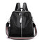 Women Sequins Travel Backpack Shoulder Bag - Black