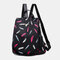 Women Oxford Feather Light Anti-theft Waterproof Outdoor Multi-carry Travel Handbag Shoulder Bag Backpack - #01