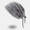Unisex 3-in-1 Multi-purpose Plus Velvet Winter Outdoor Keep Warm Wool Hat Ponytail Beanie - Grey