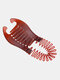 Hairdressing Styling Comb Hair Tie Interlocking Side Hair Comb Hair Care Tool - Red