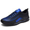New Sports Shoes Kup Mesh Casual Shoes Cushion Running Shoes Large Size 7 Color Matching - Black Blue