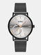 JASSY 10 Colors Stainless Steel Business Simple Fashion Alloy Quartz Watch - #09