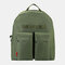 Men Large Capacity Casual Backpack School Bag - Green