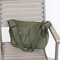 Canvas Leisure Crossbody Bag Solid Shoulder Bag - Green