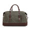 Canvas With Leather Casual Travel Clutch Bag Crossbody Bag For Men - Army Green
