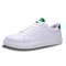 Men Breathable PU Lace-up Hard Wearing Casual Sneakers - Green