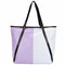 Stylish Assorted Color PU Leather Women Handbag - Purplr&White