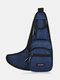 Men Women Oxford Stylish Vintage Travel Crossbody Bag Chest Bag - Blue