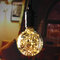 E27スター3Wエジソン電球LEDフィラメントレトロ花火産業装飾ライトランプ      - 暖かい白