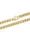 Trendy Simple Square Pearl Chain Shape Titanium Steel Necklace - Gold（Width: 0.25 cm / 0.10 in）