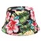 Printed Double-sided Wearable Sun Hat Summer Outdoor Collapsible Bucket Cap - #04
