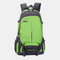 Men Waterproof Patchwork Bag Large Capacity Outdoor Backpack - Green