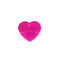 Silicone Heart Shape Makeup Brush Cleansing Pad Mat Tool - Rose