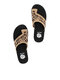 Large Size Breathable Mesh Leopard Thumb Flat Slippers For Women - Leopard