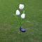 Solar Power Tulip Flower Garden Stake Landscape Lamp Outdoor Yard LED Light - White
