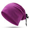 Women Bow Turban Hat Streamer Casual Wild Pearl Warm Hat Outdoor Windproof Cotton Hat - #02