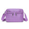 Woman Nylon Crossbody Bag Outdoor Casual Climbing Bag Shoulder Bag - Light Purple