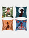 4PCS Colorful Abstract Pattern Cartoon Female Figure Printing Peach Skin Pillowcase Home Decor Sofa Living Room Car Throw Cushion Cover - #05