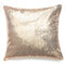 Sequins Fashion Cushion Cover Cotton Linen Pillow Case Sofa Cushion Decor - Rose Gold