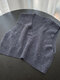 Solid Color V-neck Knit Sleeveless Sweater - Dark Gray