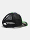 Unisex Mesh Fashion Geometric Printed Sunshade Breathable Baseball Hat - Green