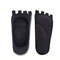 Women Summer Open Toe Anti-Wear Boat Socks Soft Anti-Skid Sweat Invisible Socks  - Black