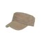Men Cotton Military Cap Flat Cap Sunshade Casual Outdoors Peaked Forward Cap Adjustable Hat - Khaki