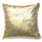 Sequins Fashion Cushion Cover Cotton Linen Pillow Case Sofa Cushion Decor - Gold