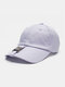 Unisex Silk Solid Color Metal Buckle Decoration Fashion Sunshade Baseball Cap - Light Purple