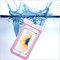 Casual 6inch Waterproof Phone Bag PVC Durble Beach Drift  Waterproof Bag - Pink