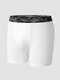 Men Cotton Camo Patchwork Legging Breathable U Convex Elastic Boxers Brief - White