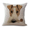Mignon Animal Style coton lin carré housse de coussin canapé taie d'oreiller maison voiture bureau décor - #5