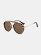 Men Full Thick Frame UV Protection Fashion Vintage Sunglasses - #04