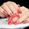 24 Pcs/Box  Fancy Nail Tips Wedding Full Fake Nail Clip Manicure Nail Art  - 04
