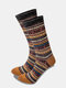 10 Pairs Women Cotton Colorful Geometric Pattern Jacquard Thicken Breathable Warmth Socks - #03