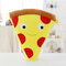 3D 50 CM mignon dessin animé Expression Pizza frites coussins créatifs en peluche jouets décor à la maison - #1