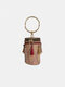 Women Tassel Drum Bag Straw Woven Bag Crossbody Bag Handbag Shoulder Bag Satchel Bag - Khaki