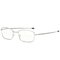 Unisex Foldable Discolored Anti-Blue Light Multi-focus Anti-fatigue Flexible Square Reading Glasses - Silver