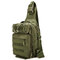 Nylon Camouflage Portable Multifunction Crossbody Bag Tactical Military Waterproof Chest Bag For Men - 军绿色