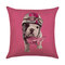 3D Cute Dog Modello Fodera per cuscino in cotone di lino Fodera per cuscino per casa divano auto Fodera per cuscino per ufficio - #5